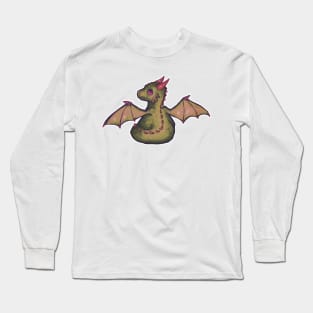 Baby Dragon - Green Long Sleeve T-Shirt